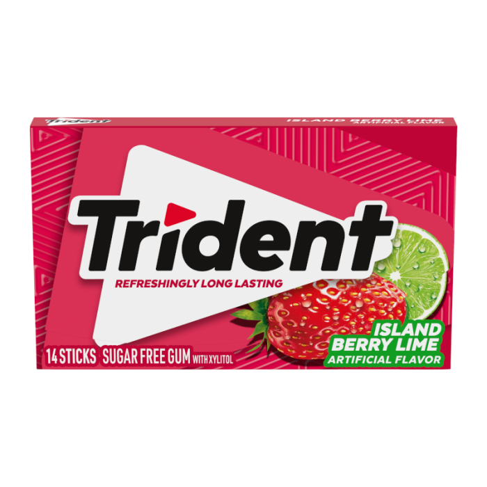 Trident Sugar Free Gum Island Berry Lime 14s