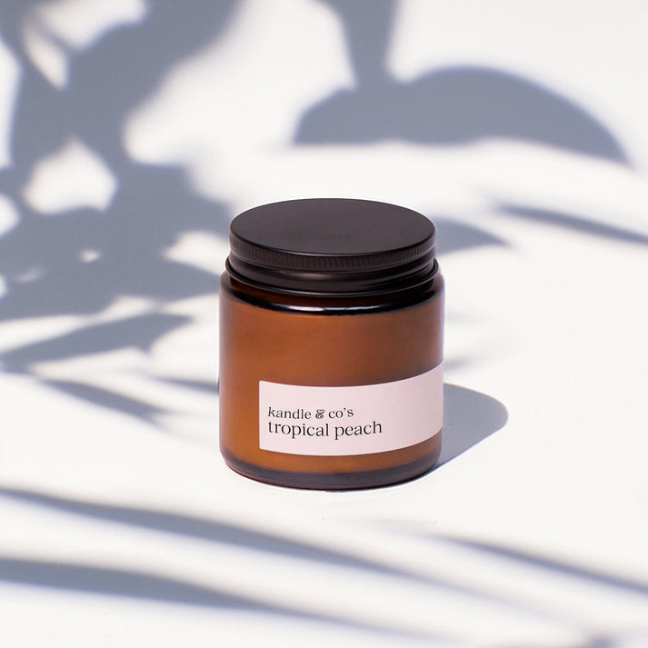 The Kandle Co.'s Tropical Peach Scented Candle 3.5Oz