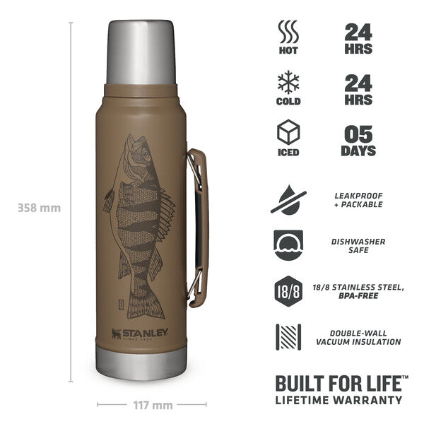 Stanley Classic Peter Perch Legendary Bottle | 1.0L | Perch - Shams Shopping Centre Stanley  