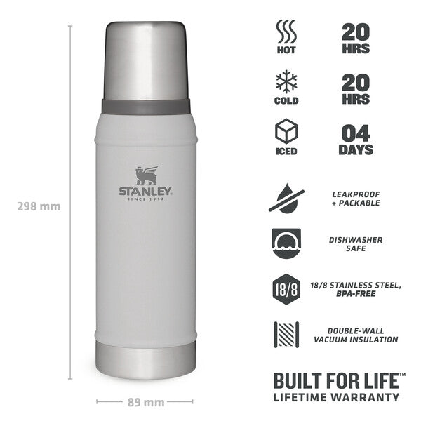 Stanley Classic Legendary Bottle | 0.75L | Ash - Shams Shopping Centre Stanley  