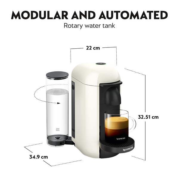 Nespresso Vertuo Plus Coffee Machine - White - Shams Shopping Centre Nespresso  