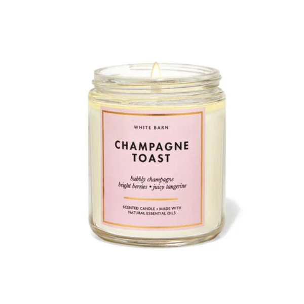 BBW White Barn Champagne Toast 1 Wick Scented Candle 198g - Shams Shopping Centre Bath & Body Works  