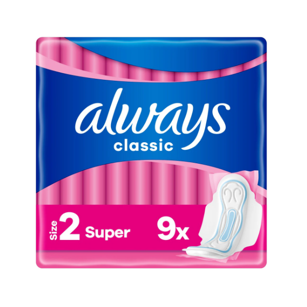 Always Classic Cleen Feel Protection 9 Maxi pads