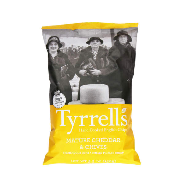 Tyrrells Mature Cheddar & Chive Chips 40g - Shams Shopping Centre Tyrells  