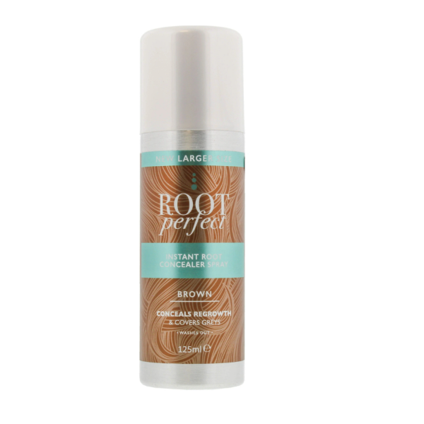 Root Perfect Instant Grey Root Concealer Spray Brown 125ml - Shams Shopping Centre Shams Shopping Centre  