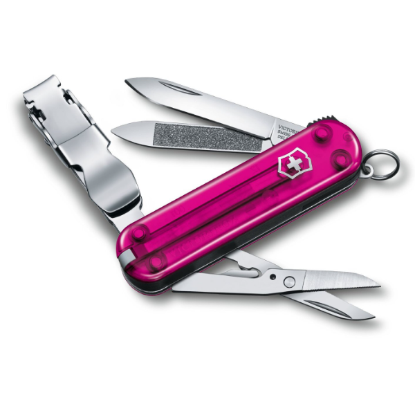 Victorinox Swiss Army Nail Clip 580 Pink 0.6463.T5