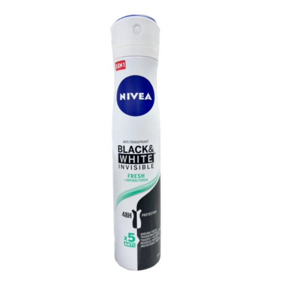 Nivea Women Black & White Invisible Fresh Body Spray 200ml - Shams Shopping Centre Nivea  