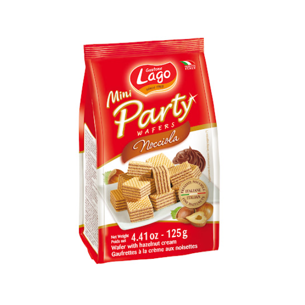 Lago Mini Pastry Wafers Hazelnut 125g - Shams Shopping Centre Lago  