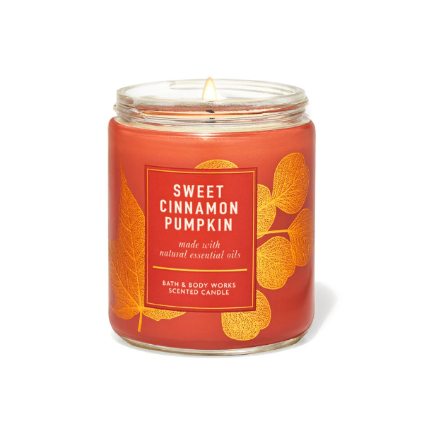 BBW 1 Wick Sweet Cinnamon Pumpkin - Shams Shopping Centre Bath & Body Works  