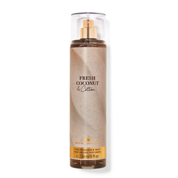 BBW Fresh Cocount & Cotton Fine Fragnance Mist 236ml - Shams Shopping Centre Bath & Body Works  