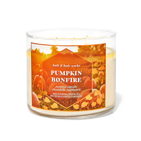 BBW White Barn Pumkin Bonfire Scented Candle 411g