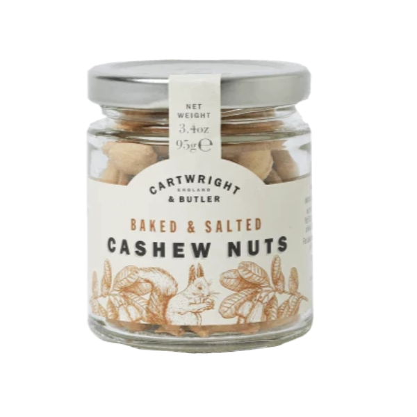Cartwright & Butler Salted Cashew Nuts in Jar 95g
