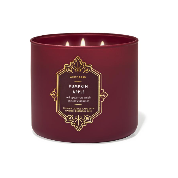 BBW White Barn Pumpkin Apple Scented Candle 411g - Shams Shopping Centre Bath & Body Works  