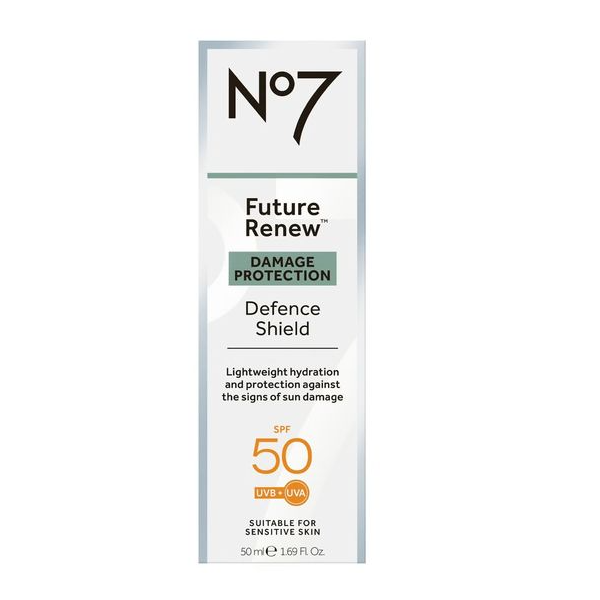 No7 Future Renew UV Defence Shield SPF 50 50ml - Shams Shopping Centre Boots  