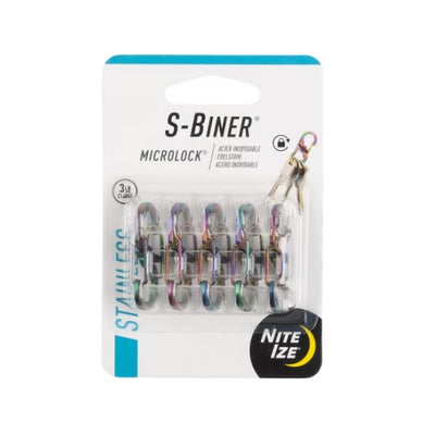 Nite Ize S-Biner MicroLock Stainless Steel 5pcs LSBM-07-5R7 - Shams Shopping Centre Nite Ize  