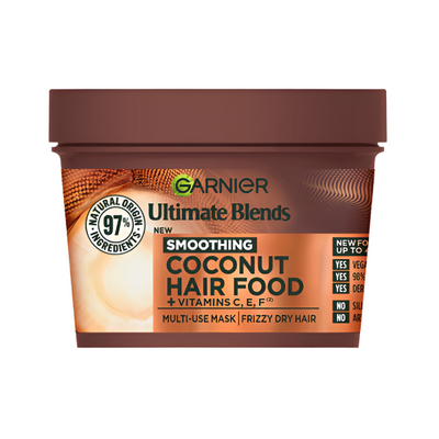 Garnier Ultimate Blends Smoothing Coocnut 3In1 Hiar Mask 400ml - Shams Shopping Centre Garnier  