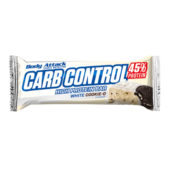 Body Attack Carb Control Protein Bar White Cookie-O 100g - Shams Shopping Centre Body Attack  