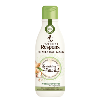 Garnier Respons Nourishing Almond The Milk Hair Mask 250ml - Shams Shopping Centre Garnier  