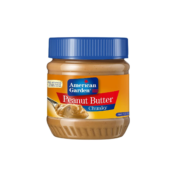 American Garden Peanut Butter Chunky 340g - Shams Shopping Centre American Garden  