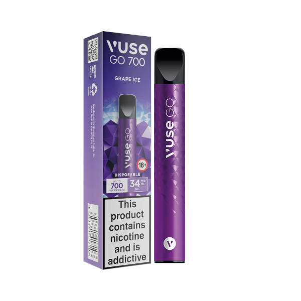 VUSE Go Max Zero Nicotine Grape Ice Disposable 700Puff