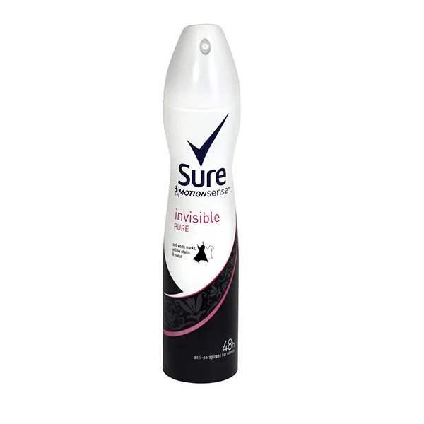 Sure Invisible Pure Women Deodorant 250ml - Shams Shopping Centre Sure  