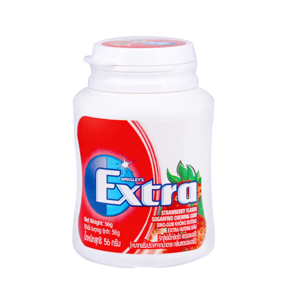 Wrigleys Extra Sugarfree Xylitol Gum Strawberry Flavour 56g