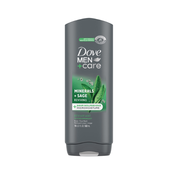 Dove Men +Care Minerals+Sage Reviving Body Wash 400ml - Shams Shopping Centre Dove  