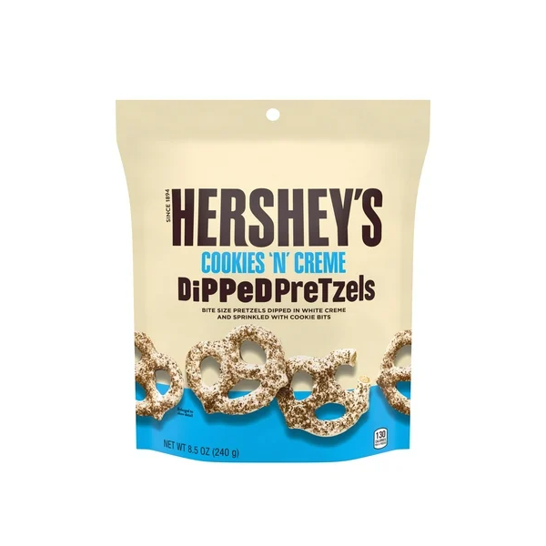 Hersheys Cookies n Cream Dipped Pretzels 240g - Shams Shopping Centre Hersheys  