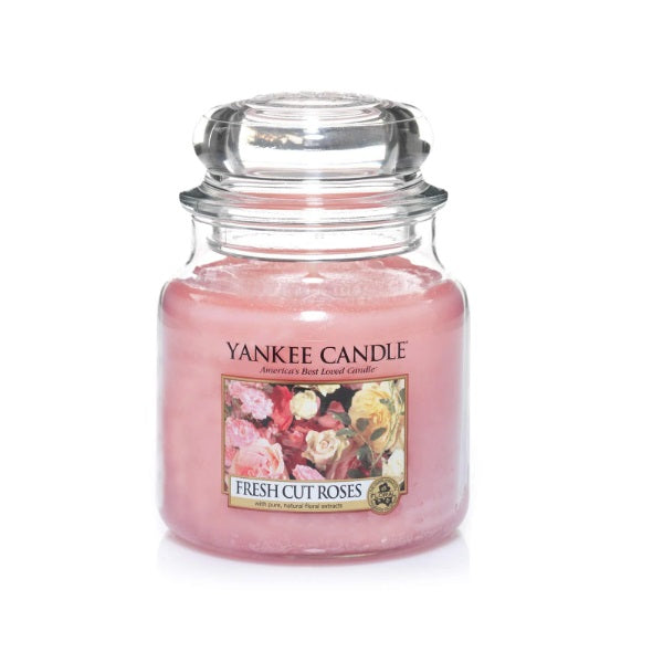 Yankee Candles Fresh Cut Roses 411g - Shams Shopping Centre Yankee  