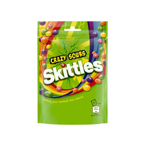 Skittles Crazy Sours Pouch 136g