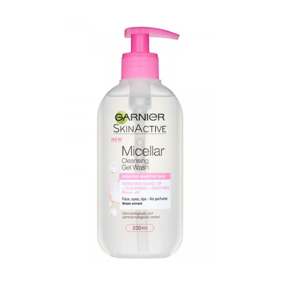 Garnier Skin Active Micellar Cleansing Gel Wash 200ml - Shams Shopping Centre Garnier  