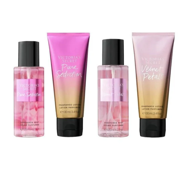 Victoria's Secret Pure Seduction & Velvet Petals 4p Set - Shams Shopping Centre Victoria's Secret  