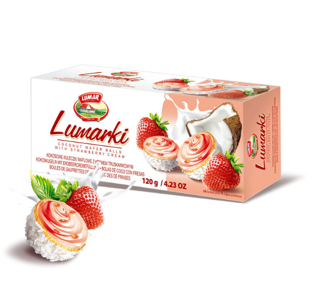Lumar Lumarki Coconut Waffer With Strawberry 120g - Shams Shopping Centre Lumar  