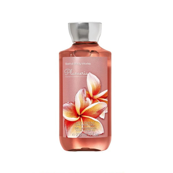 BBW Plumeria Aloe Vitamin-E Shower Gel 295ml - Shams Shopping Centre Bath & Body Works  