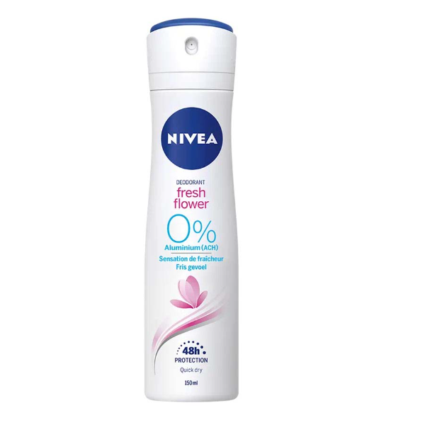 Nivea Fresh Flower 0% Alumium Body Spray 150ml - Shams Shopping Centre Nivea  
