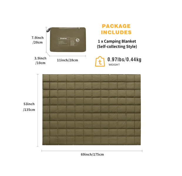 King Camp 400 Blanket Olive KS 1902 - Shams Shopping Centre King Camp  
