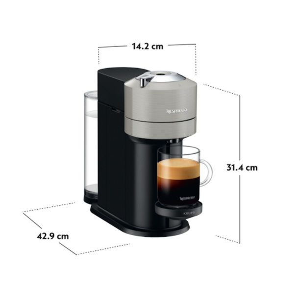Nespresso Vertuo Next Coffee Machine - Grey - Shams Shopping Centre Nespresso  