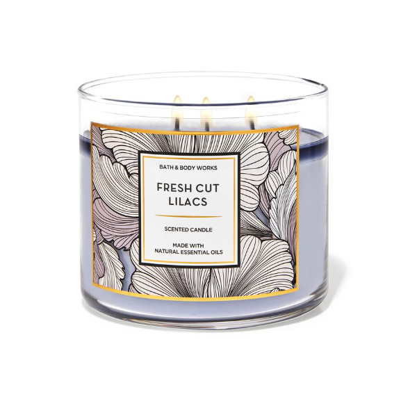 BBW Fresh Cut Lilacs 3 Wick Scented Candle 411g - Shams Shopping Centre Bath & Body Works  