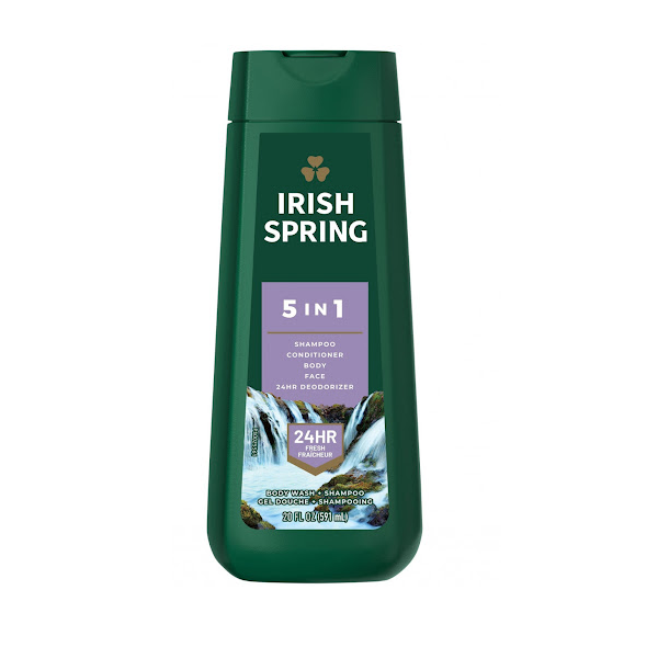 Irish Spring 5 in 1 Deodorizer Body Wash 591ml (20.Oz) - Shams Shopping Centre Irish Spring  