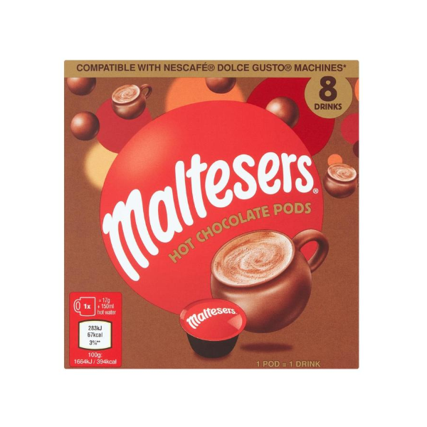 Maltesers Hot Chocolate Pods 120g - Shams Shopping Centre Maltesers  
