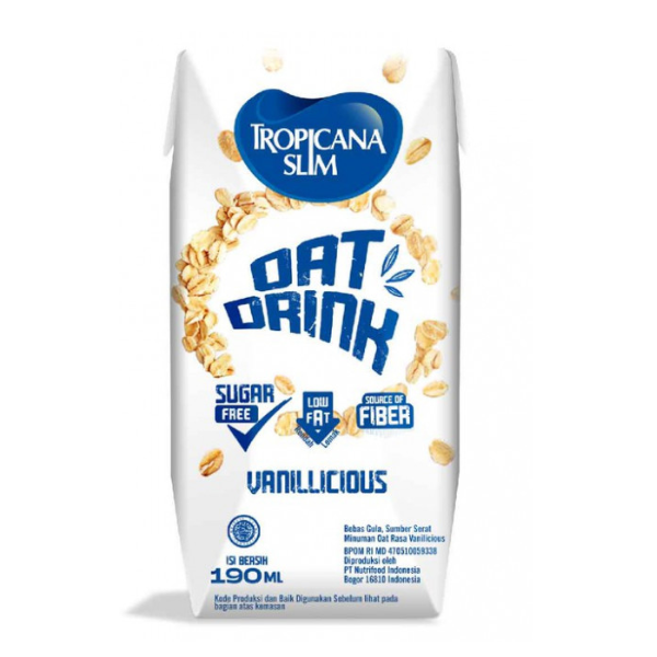 Tropicana Slim Oat Drink Vanillicious Milk 190ml - Shams Shopping Centre Tropicana  