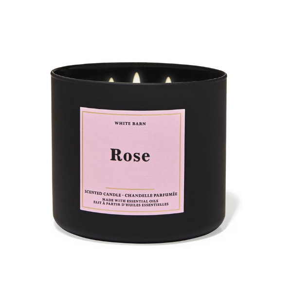 BBW White Barn Rose Scented Candle 411g - Shams Shopping Centre Bath & Body Works  