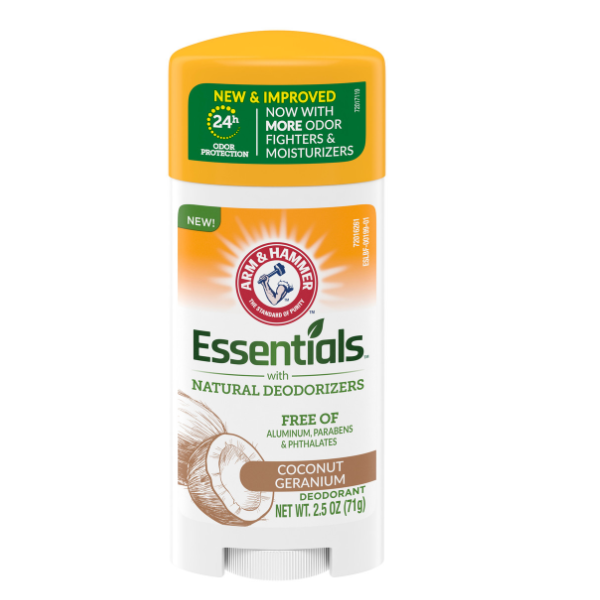 Arm & Hammer Essentials Coconut Geranium Deodorant Stick 71g - Shams Shopping Centre Arm & Hammer  