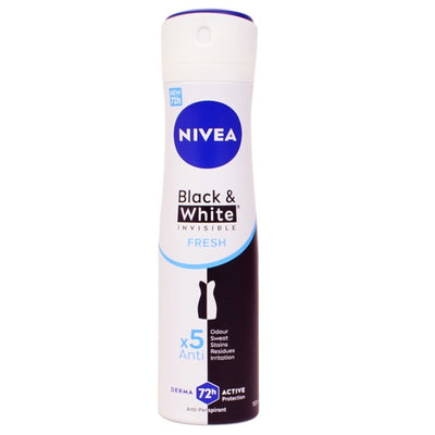 Nivea Women Black & White Invisible Fresh Body Spray 150ml - Shams Shopping Centre Nivea  