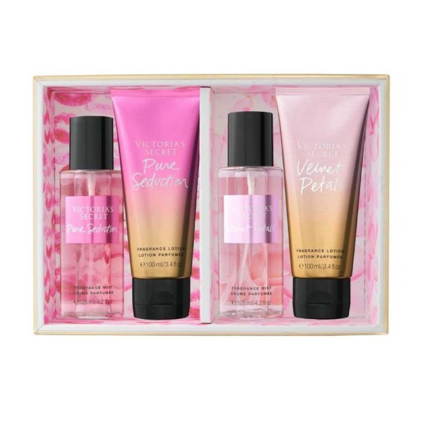 Victoria's Secret Pure Seduction & Velvet Petals 4p Set - Shams Shopping Centre Victoria's Secret  