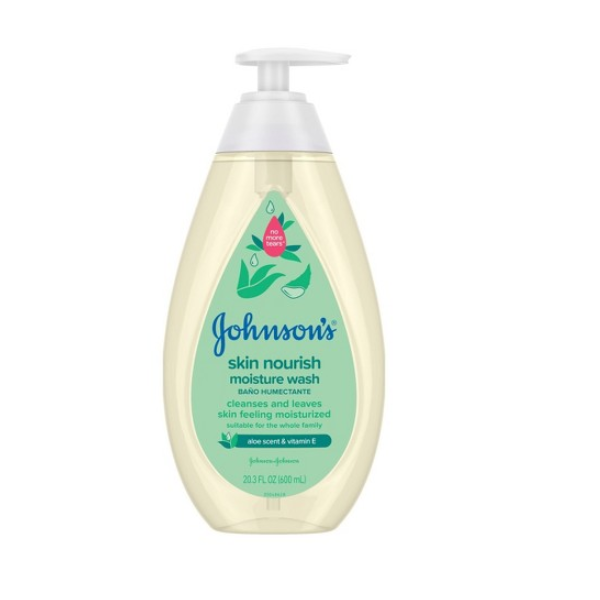 Johnson's Skin Nourish Moisture Aloe Scent & Vitamin E Body Wash 600ml - Shams Shopping Centre Johnsons  