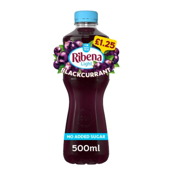 Ribena Light Blackcurrant Bottle 500ml
