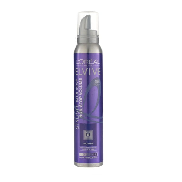 Loreal Elvive Stylist Mousse 5 Non Stop Volume 200ml - Shams Shopping Centre Loreal  