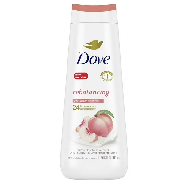 Dove Rebalancing White Peach Body Wash 591ml