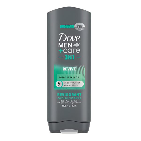 Dove Men +Care Revive With Tea Tree Oil Body Wash 532ml - Shams Shopping Centre Dove  